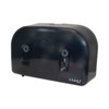 Morcon Tissue Valay Plastic Mini Jumbo Bath Tissue Dispenser, Two Rolls, 9.75 x 15.87 x 5.25, Black VT1003